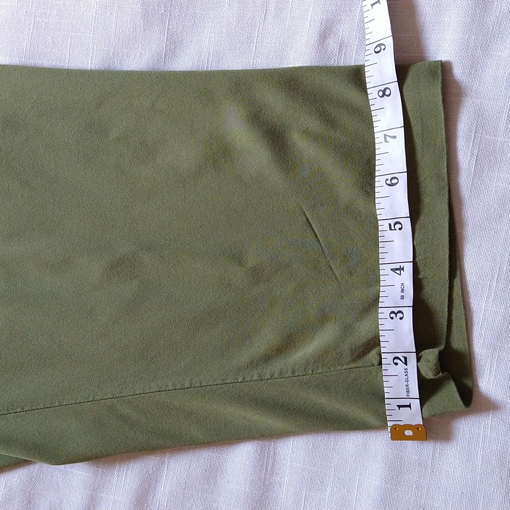 Torrid Taper Green Stretch Challis Pants high rise Tie Front Pants size 3 / 3X - Picture 14 of 15